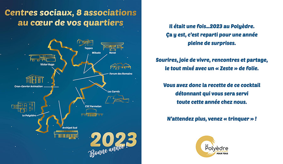 carte de voeux polyedre 2023