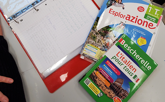 cahier d'italien cours polyèdre seynod annecy