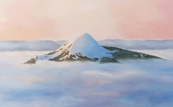 le môle au dessus des nuages peinture pauline glain polyèdre seynod annecy