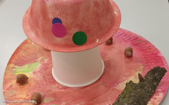 champignon en matériaux recyclés polyèdre seynod annecy